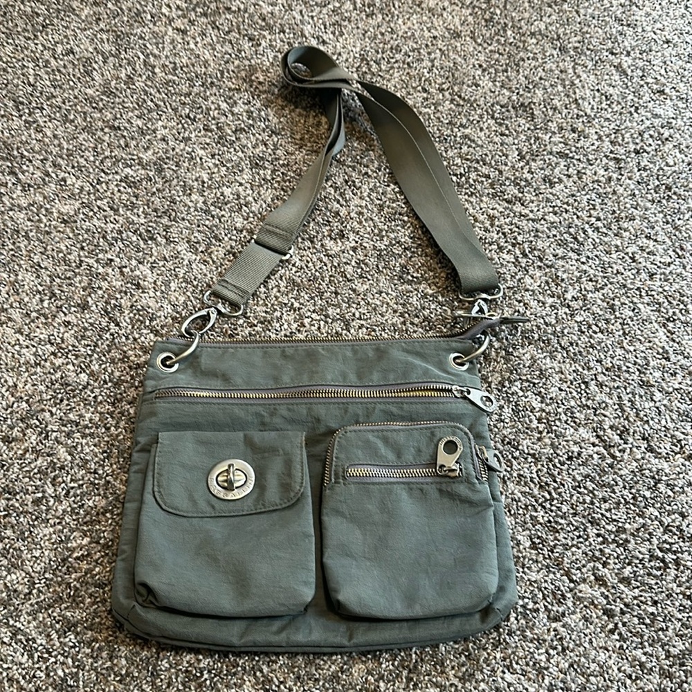 Olive Green Crossbody Shoulder Bag - Women's Casual Tote